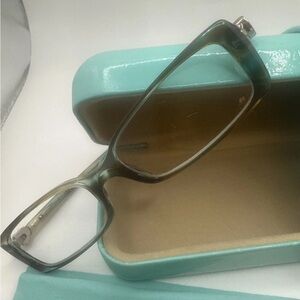 Tiffany & Co. Silver Heart Detail Glasses hardcover case